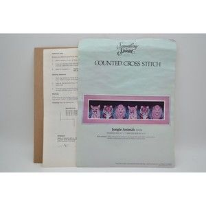 Something Special Counted Cross Stitch Kit: Jungle Animals #50098, 35" x 11"